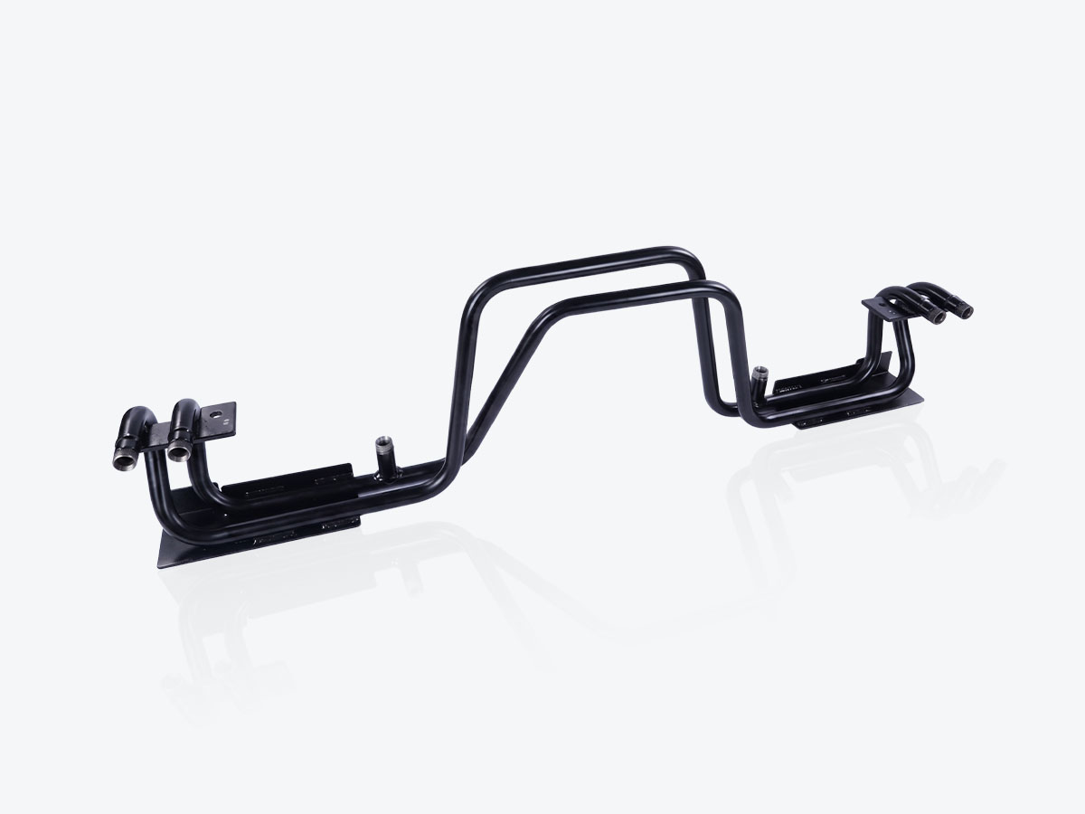 An image showing a side view of WA Lift RAM Pipe Work P910 (Part 401/A0743)